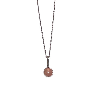 Necklace - Round With Stone - Gift & Gather