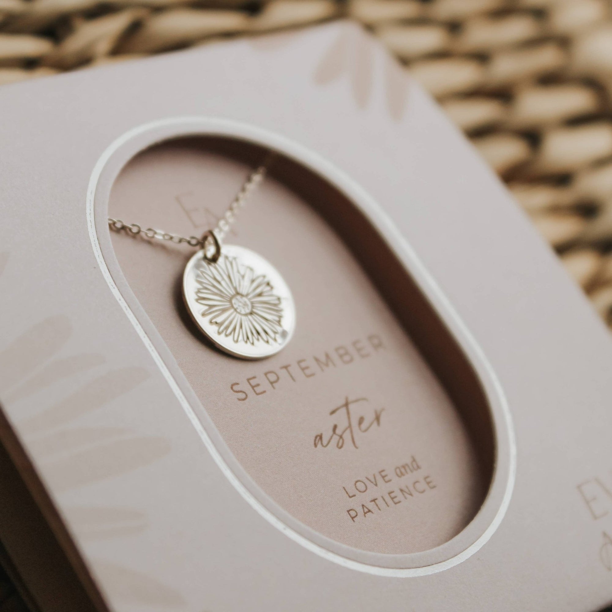 Necklace - September Birth Flower - Aster - Gift & Gather