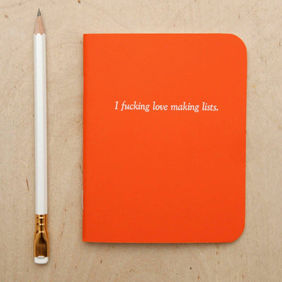 Notebook - I Fucking Love Making Lists - Gift & Gather