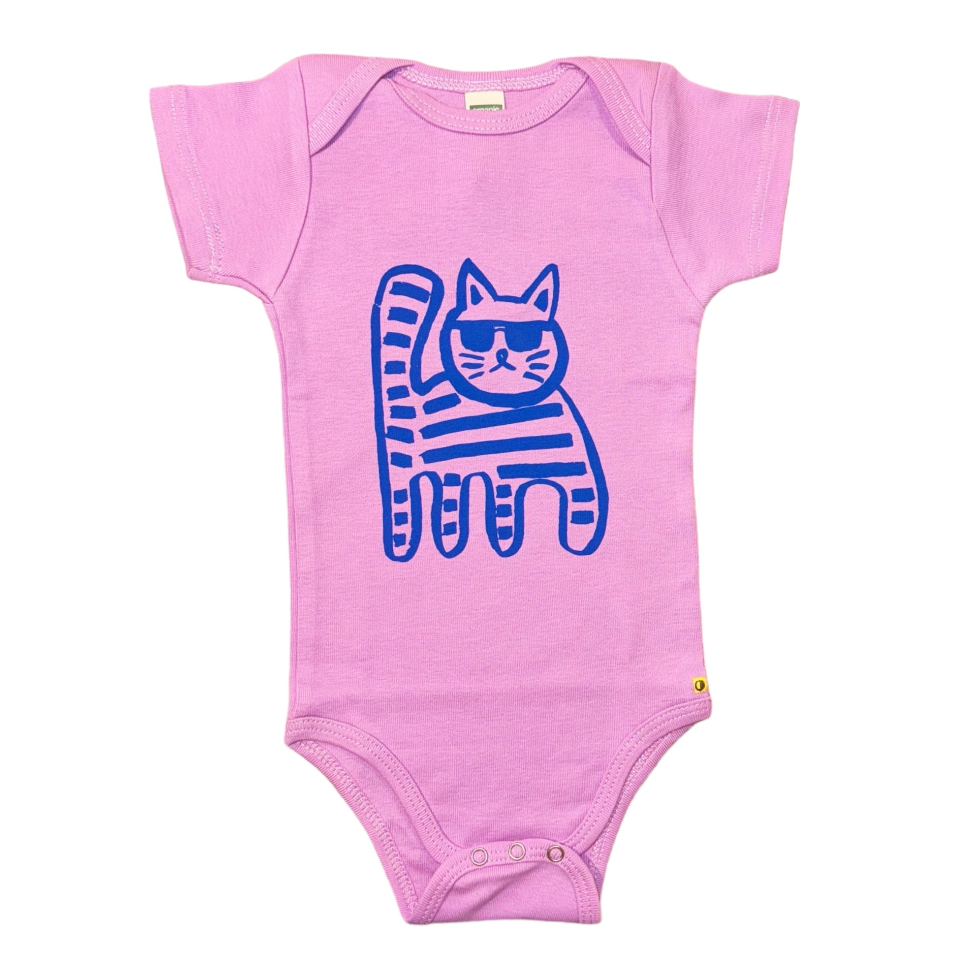 Onesie - Cool Cat - Short Sleeve - Petunia - Gift & Gather