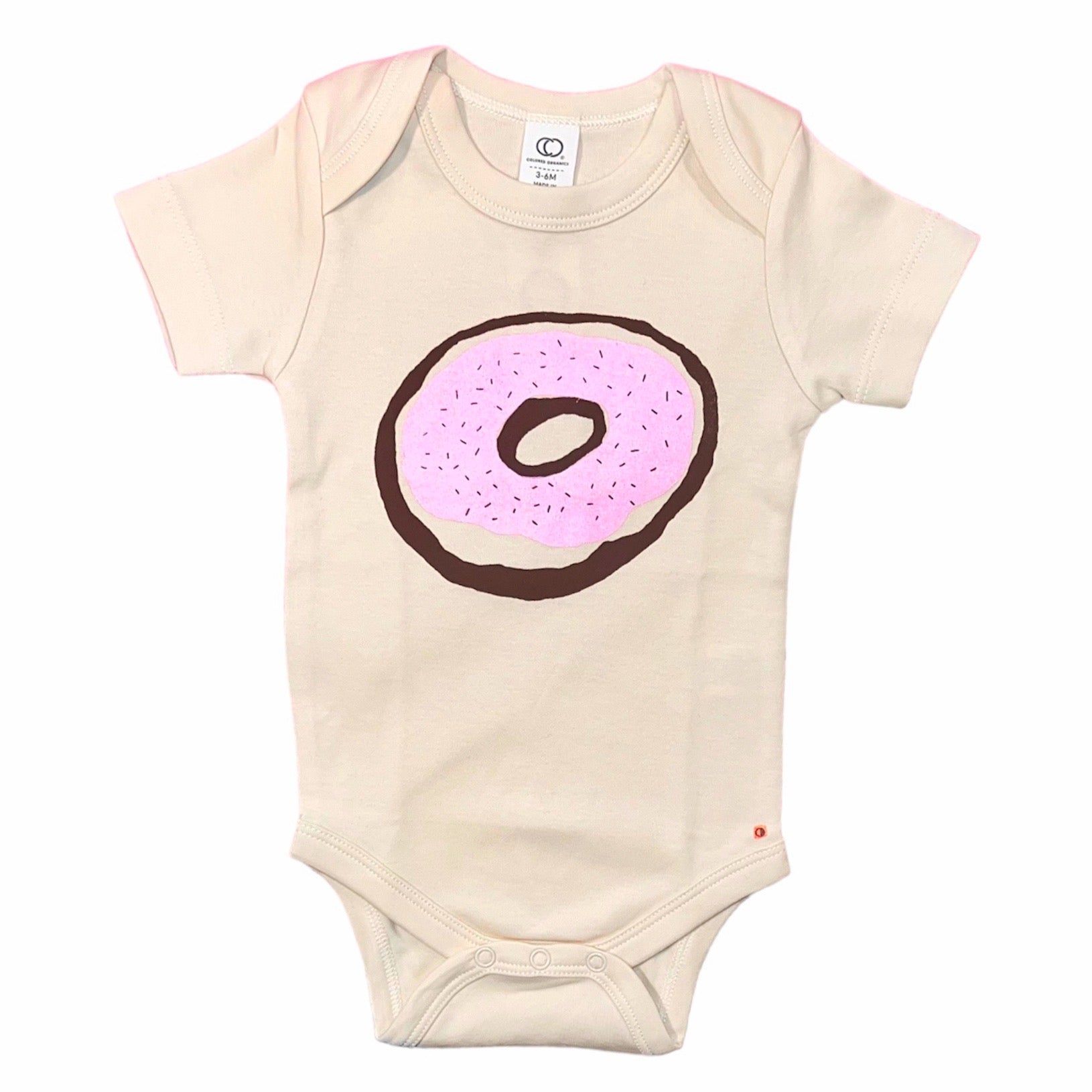 Onesie - Donut - Short Sleeve - Cream - Gift & Gather