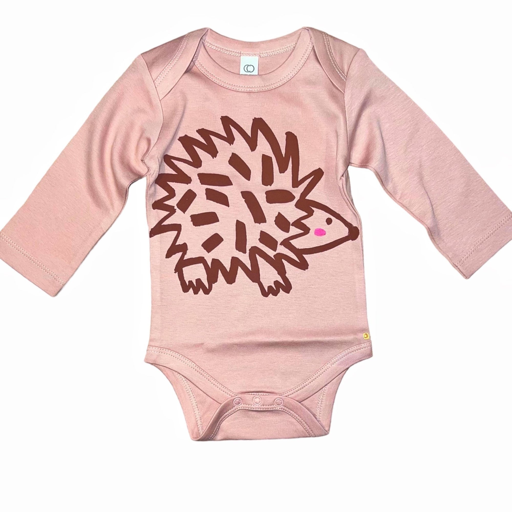 Onesie - Hedgehog - Long Sleeve - Blush - Gift & Gather