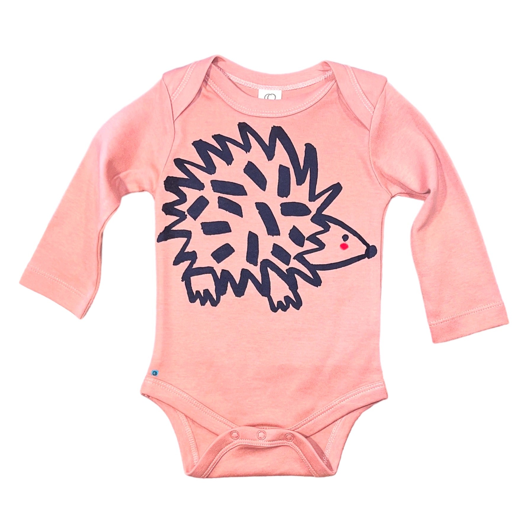 Onesie - Hedgehog - Long Sleeve - Rose - Gift & Gather