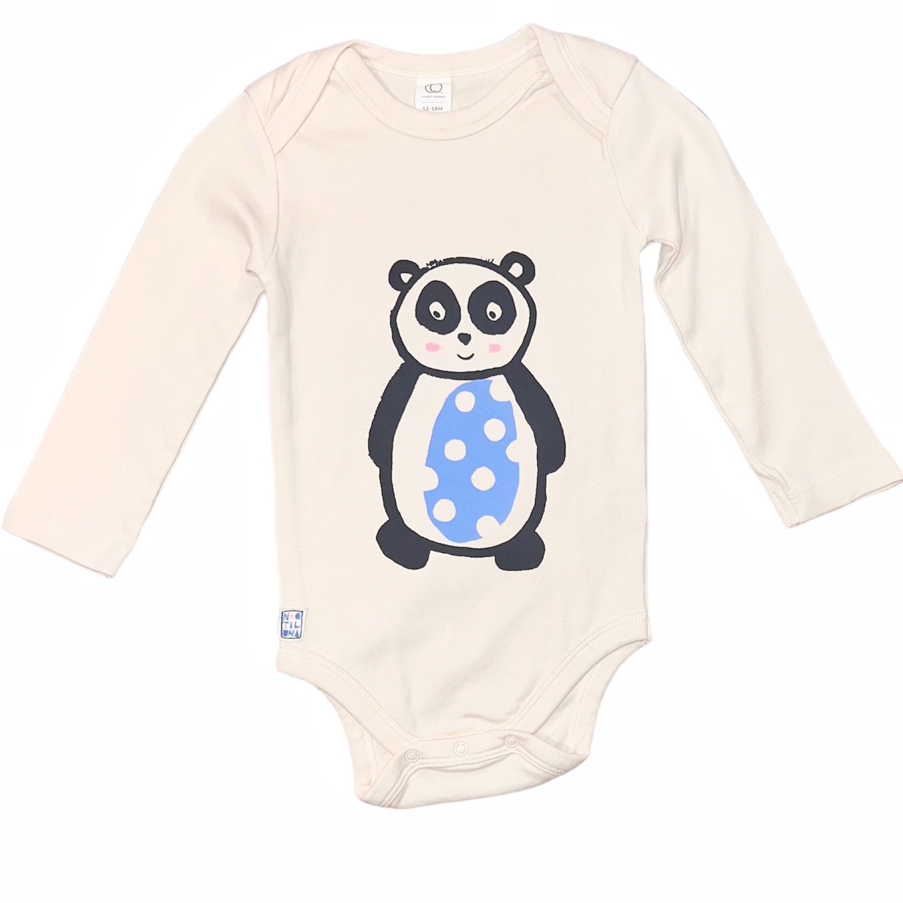 Onesie - Panda - Long Sleeve - Cream - Gift & Gather