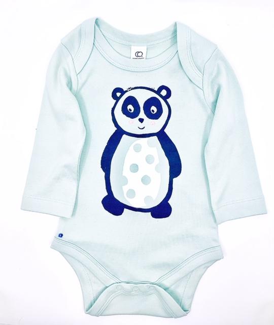 Onesie - Panda - Long Sleeve - Mint - Gift & Gather