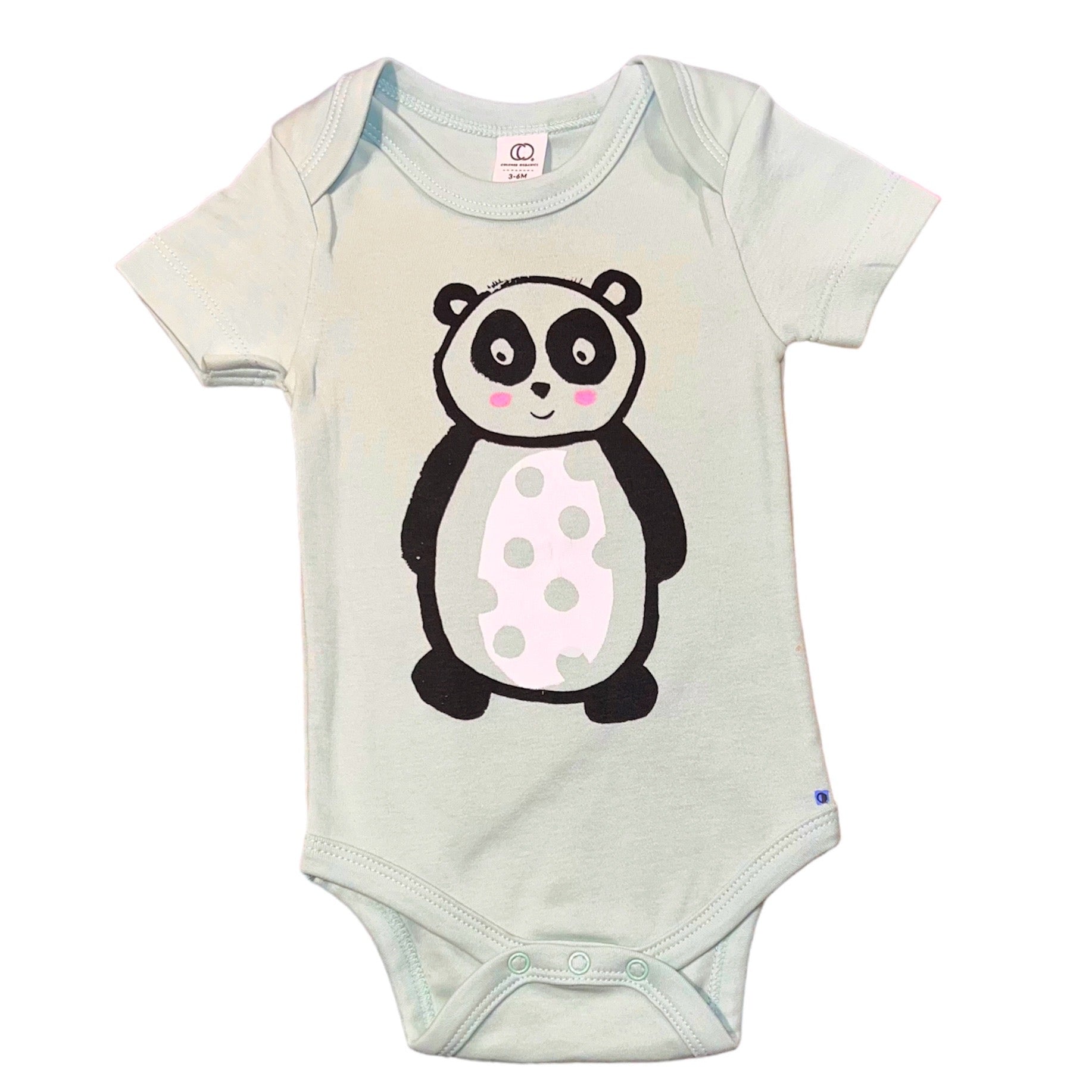 Onesie - Panda - Short Sleeve - Mint - Gift & Gather