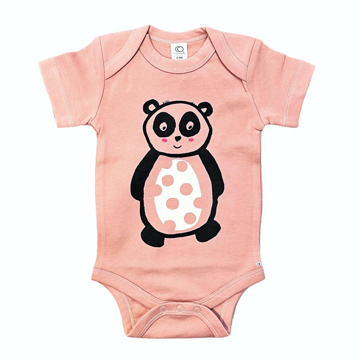 Onesie - Panda - Short Sleeve - Rusty Rose - Gift & Gather