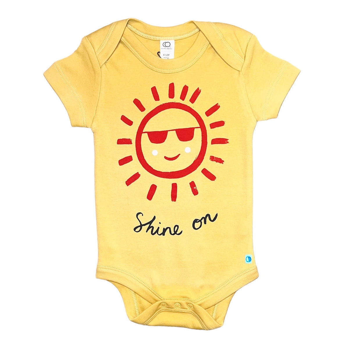 Onesie - "Shine On" - Short Sleeve. - Tuscan Yellow - Gift & Gather