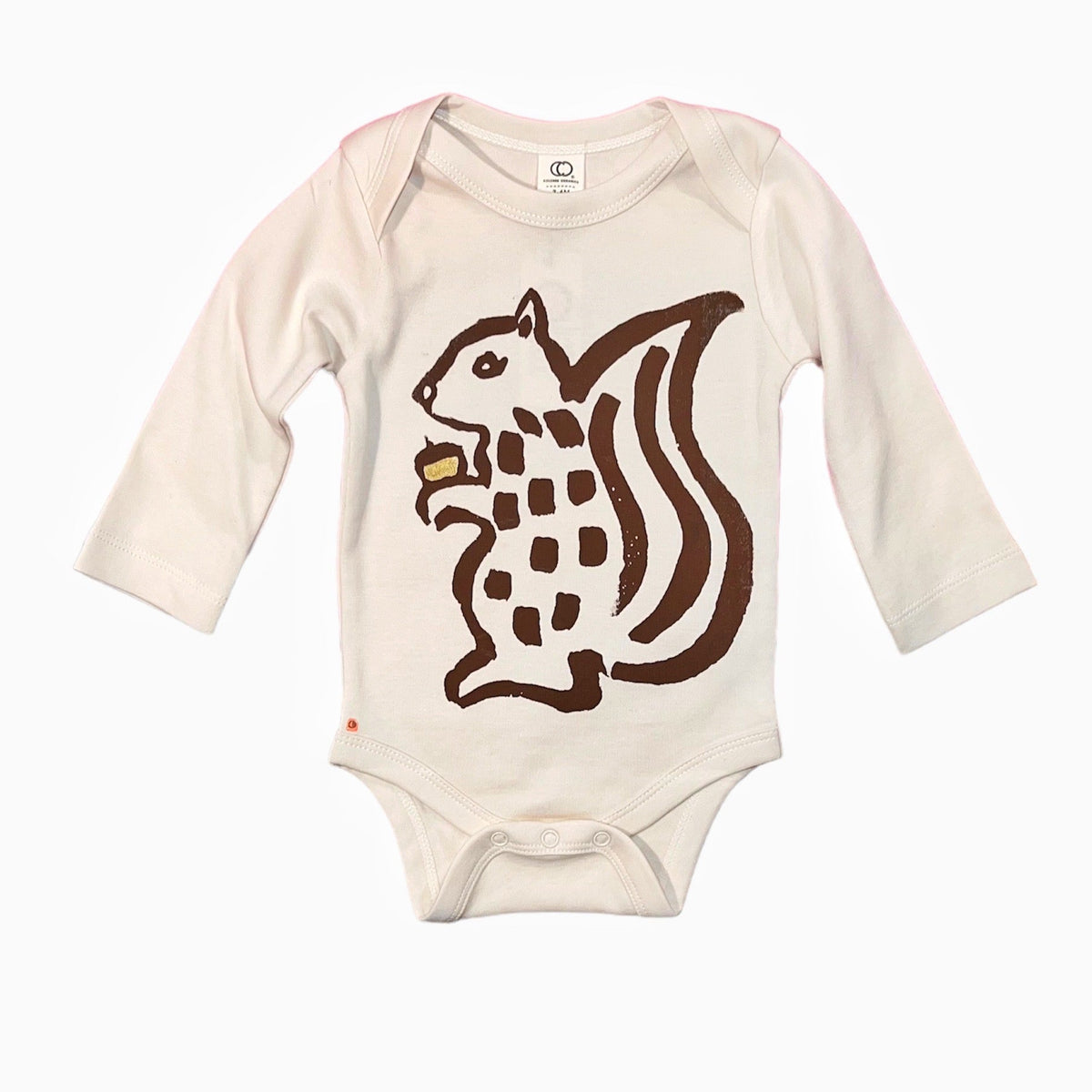 Onesie - Squirrel - Long Sleeve - Cream - Gift & Gather