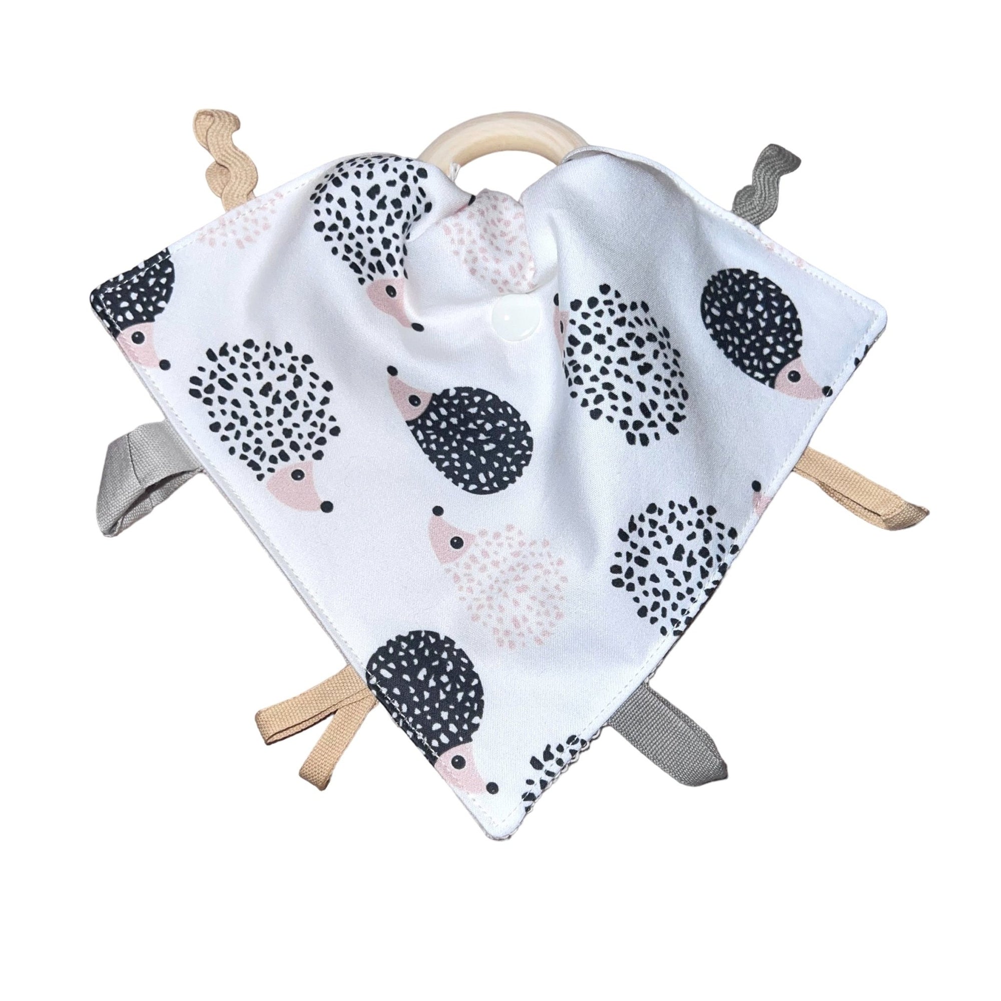 Organic Lovey Baby Teether - Hedgehog - Gift & Gather