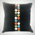 Pillow Cover Square - Black - Mid Century Multi Dot Stripe - Gift & Gather