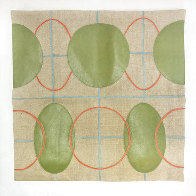 Pillow Cover Square - Tan - Mid Century Geometric Ovals/Circles - Gift & Gather