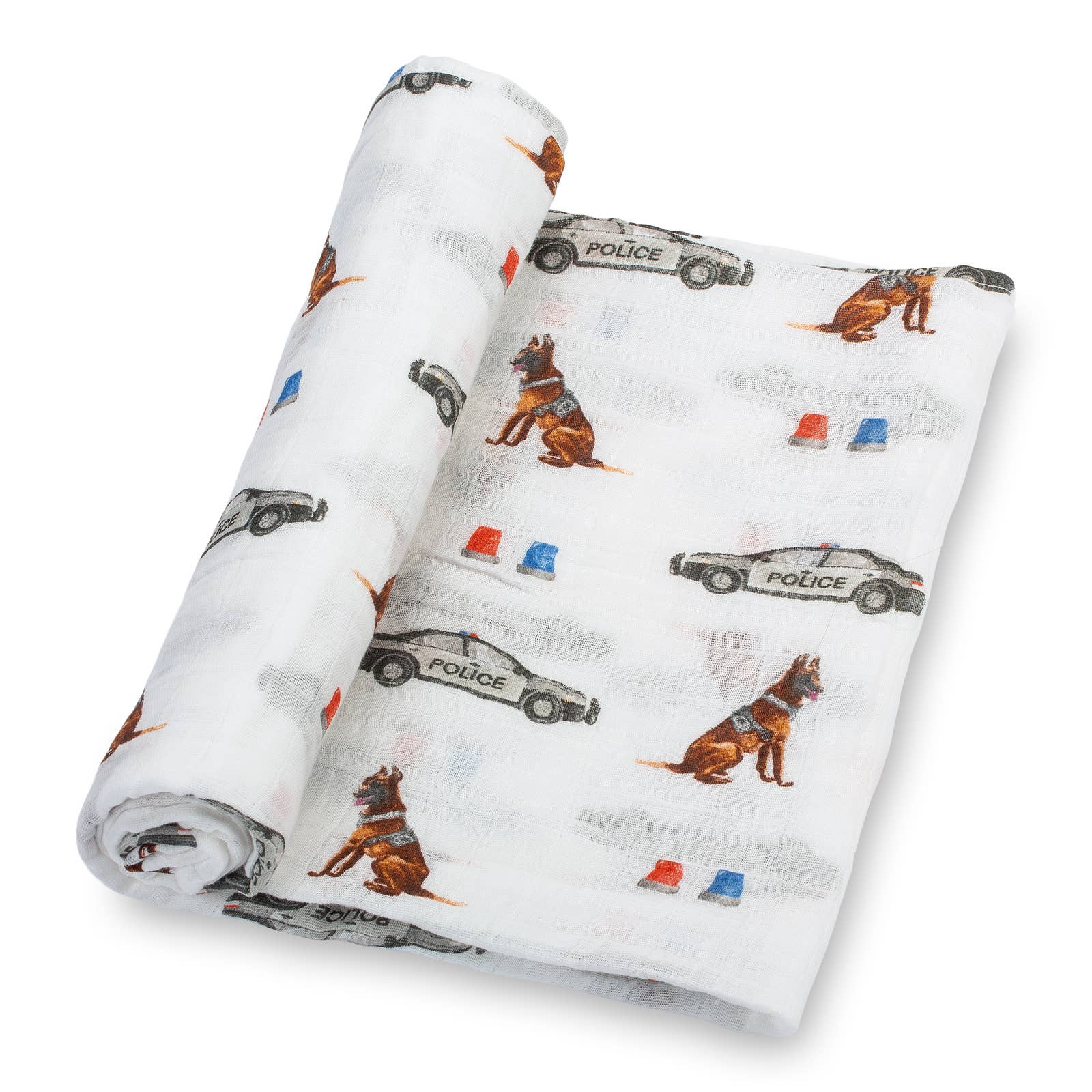 Policeman Baby Swaddle Blanket - Gift & Gather