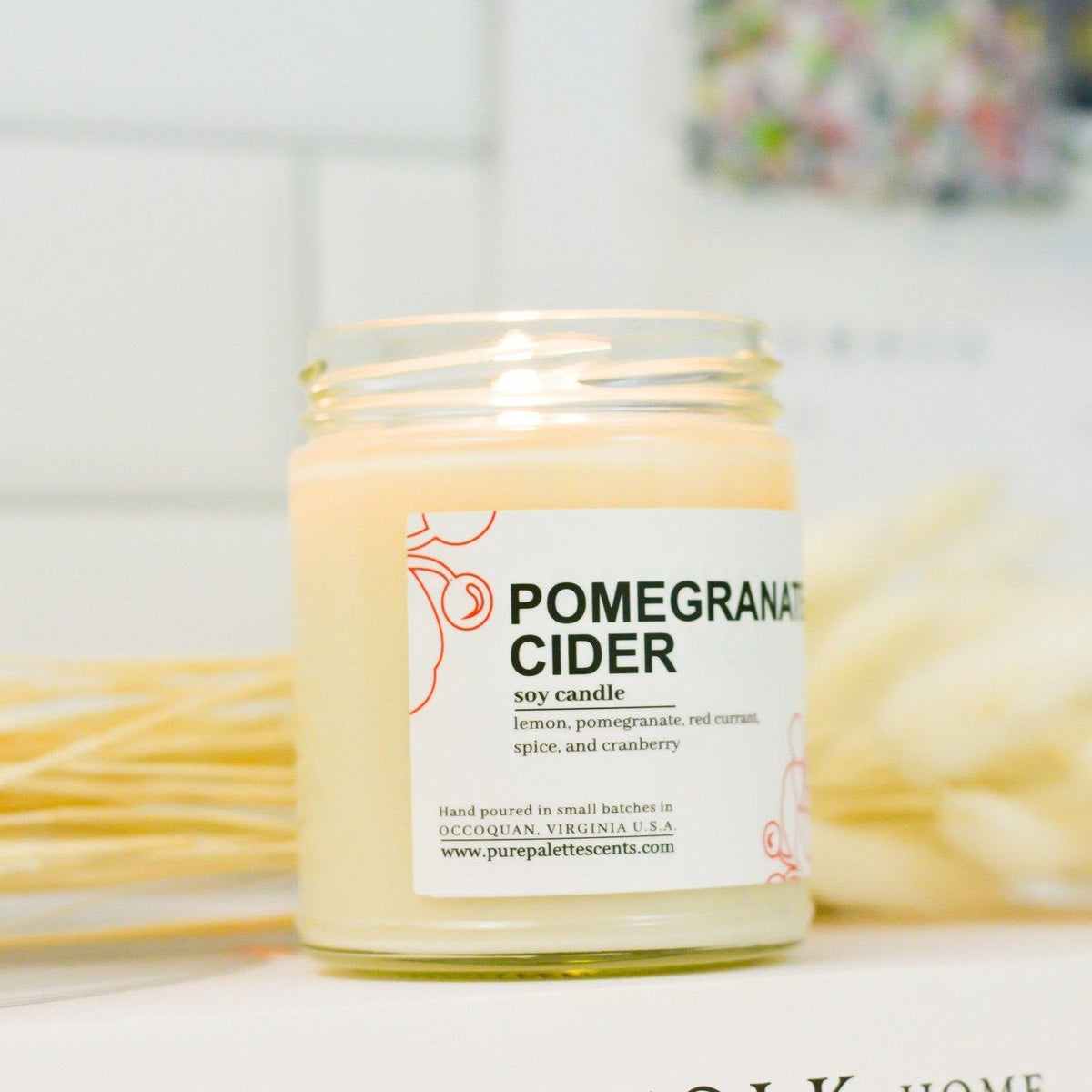 Pomegranate Cider Soy Candle - Gift & Gather