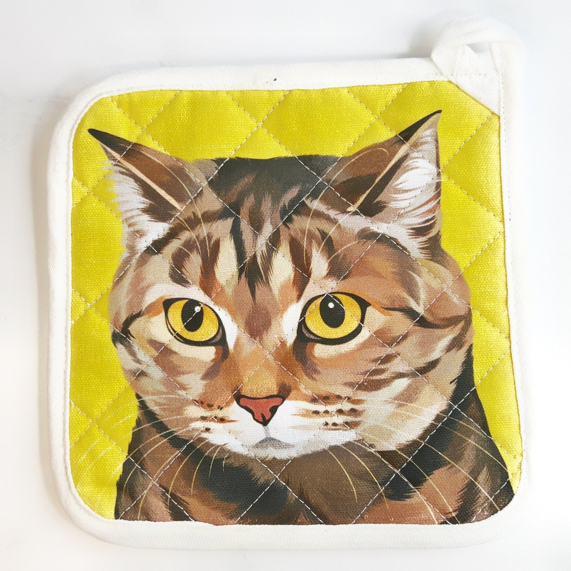 Pot Holder - Grey Tabby - Gift & Gather