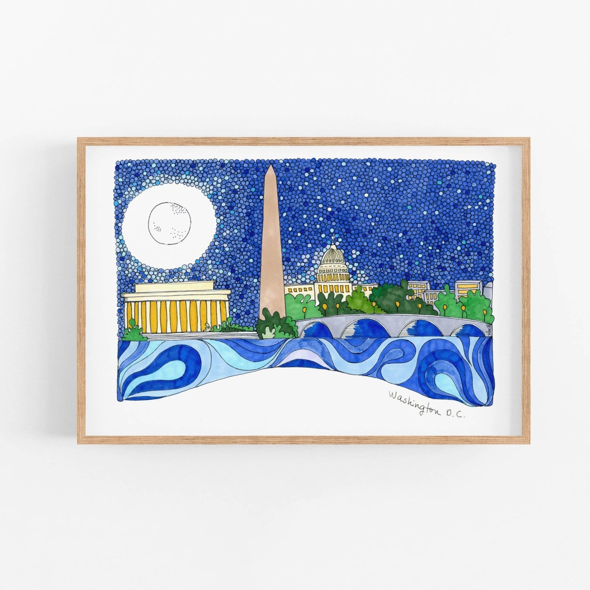 Print - Washington DC Kennedy Center View - Gift & Gather