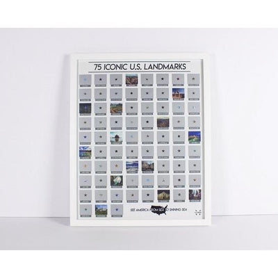 Scratch-Off Poster - Iconic US Landmarks - Gift & Gather