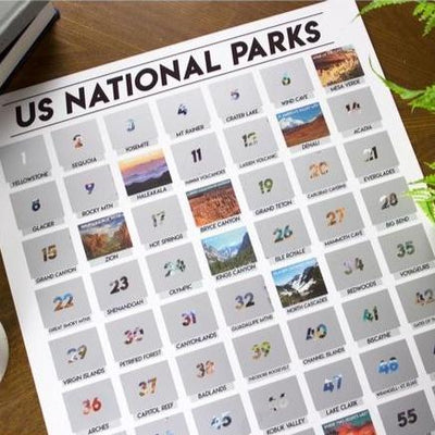 Scratch-Off Poster - National Parks - Gift & Gather