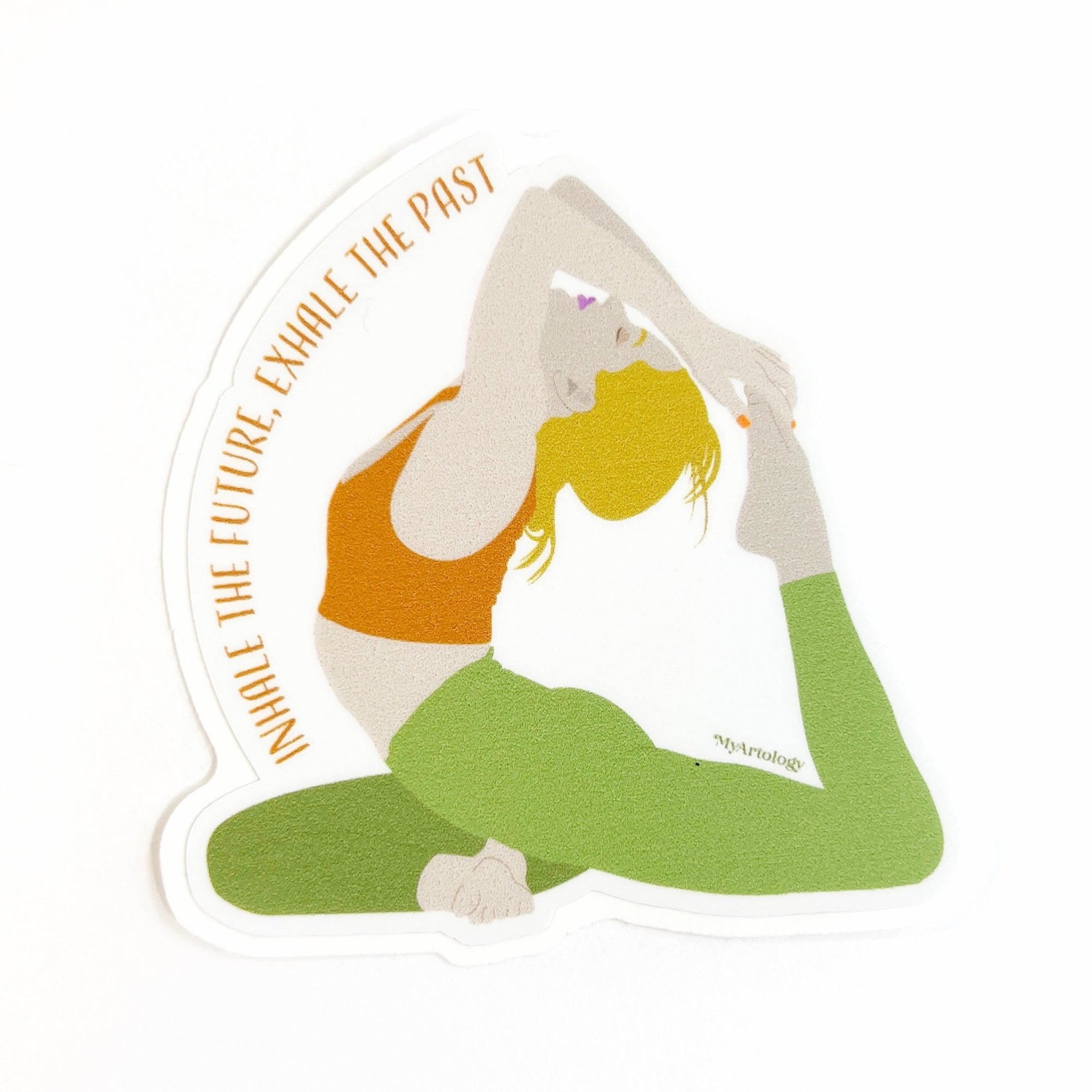 Sticker - King Pigeon Yoga Pose - Gift & Gather