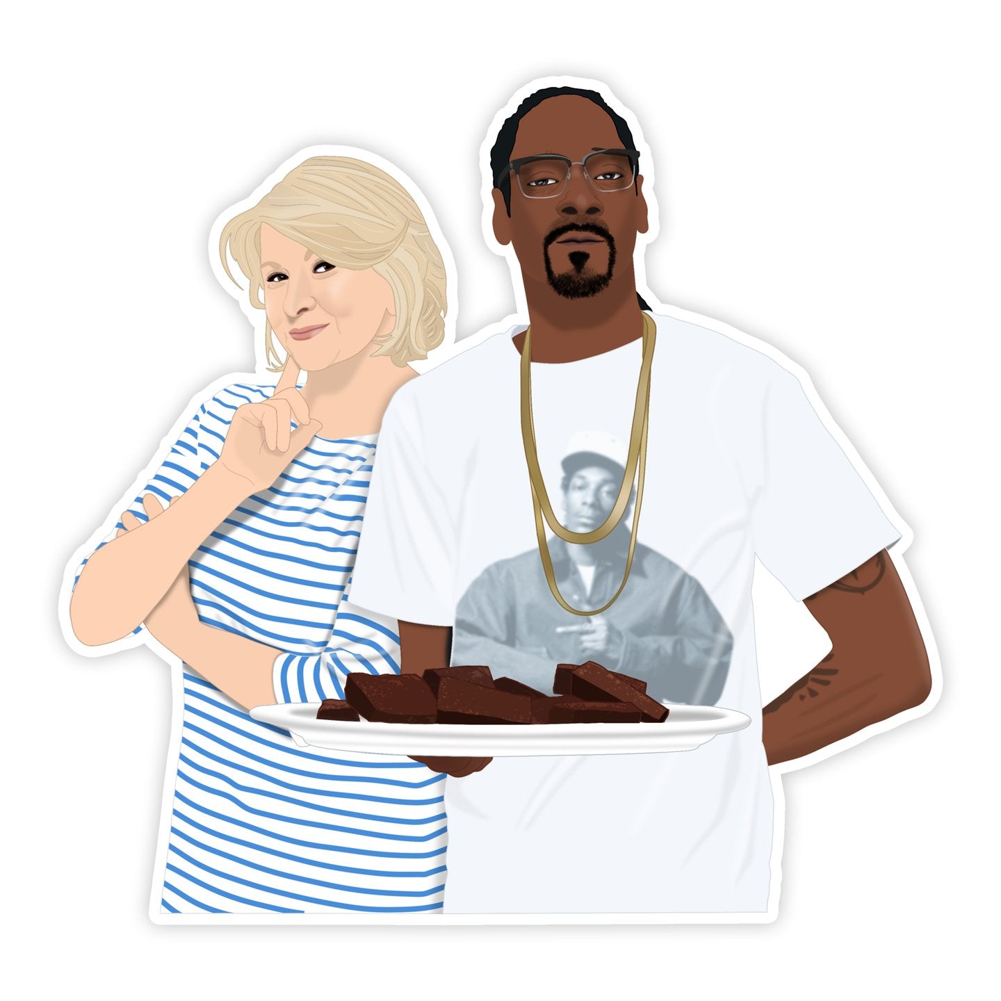 Sticker - Martha Stewart and Snoop Dogg - Gift & Gather