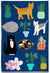 Tea Towel - Cats With Plants - Gift & Gather