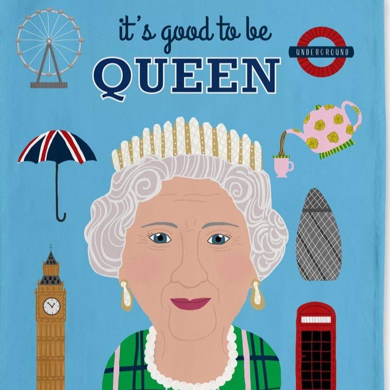 Tea Towel - Queen of England - Gift & Gather