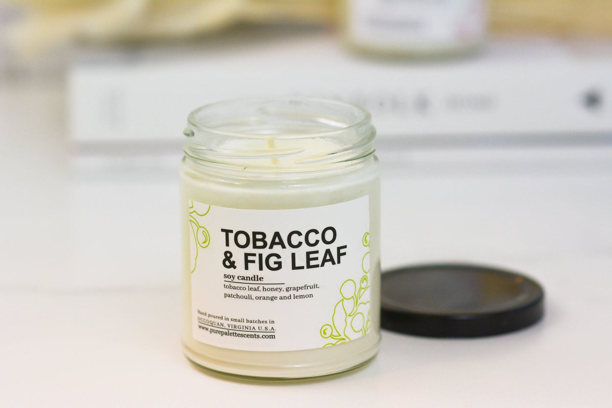 Tobacco & Fig Leaf Soy Candle - Gift & Gather