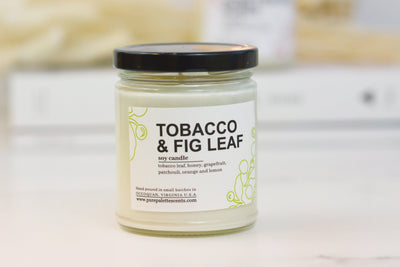 Tobacco & Fig Leaf Soy Candle - Gift & Gather