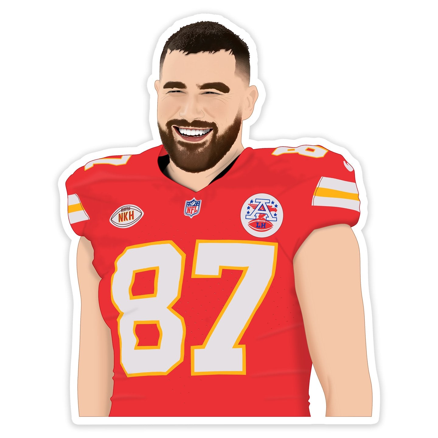 Travis Kelce Kansas City Chiefs Taylor's Boyfriend Sticker - Gift & Gather