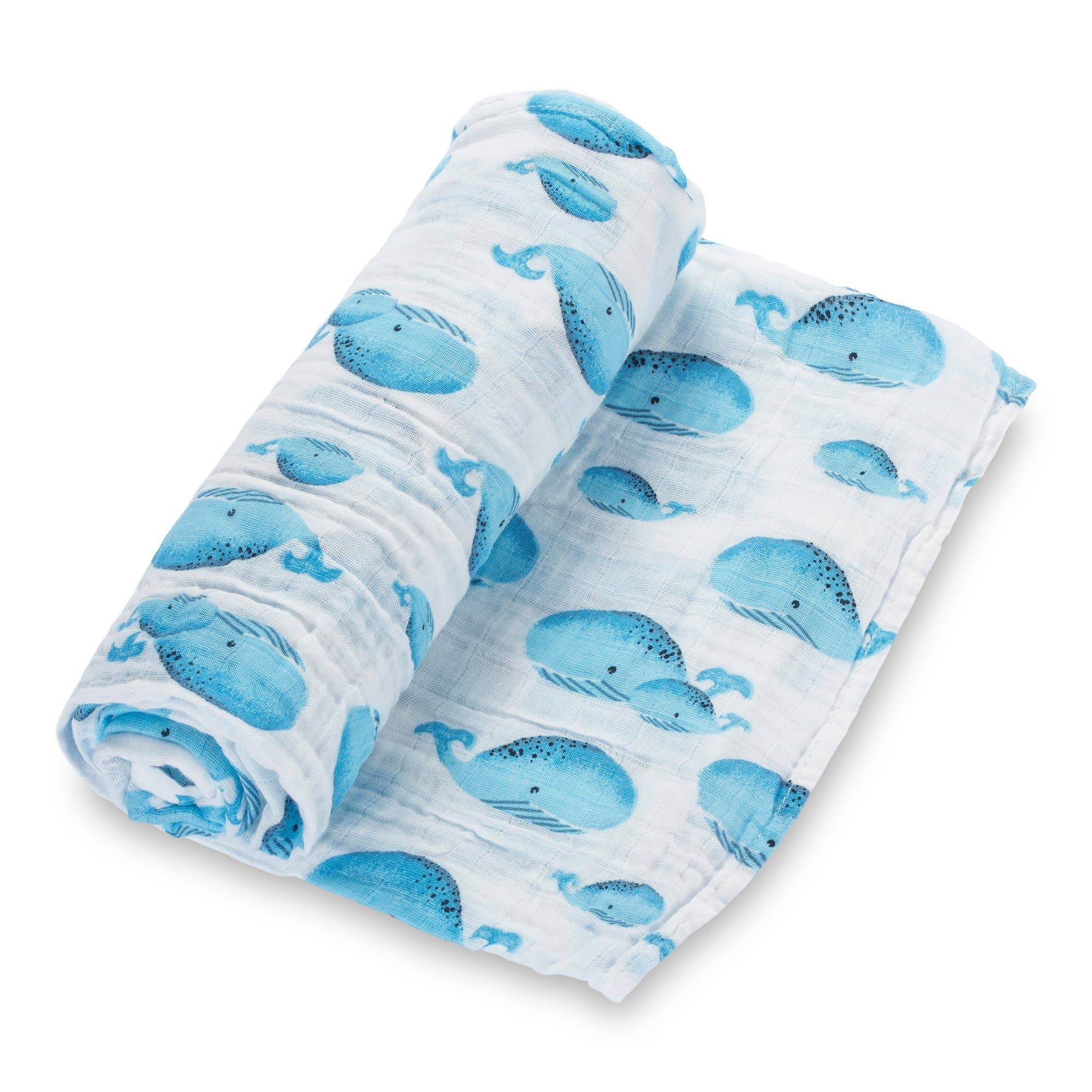 Whale, Whale, Whale Baby Swaddle Blanket - Gift & Gather