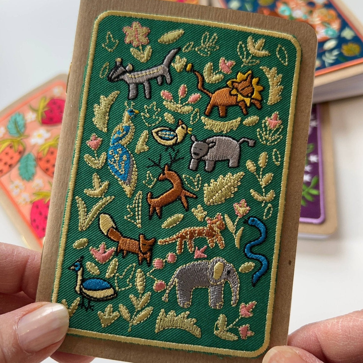 Wildlife Embroidery Pocket Notebook - Gift & Gather