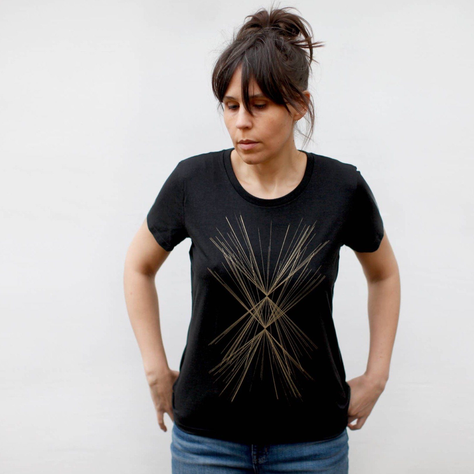 Women's Tee - Kindling Gold Geometric - Gift & Gather