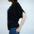 Women's Top - Moon Phases - Dolman Sleeve, Loose Fit - Black - Gift & Gather